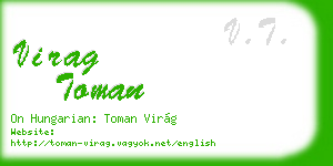 virag toman business card